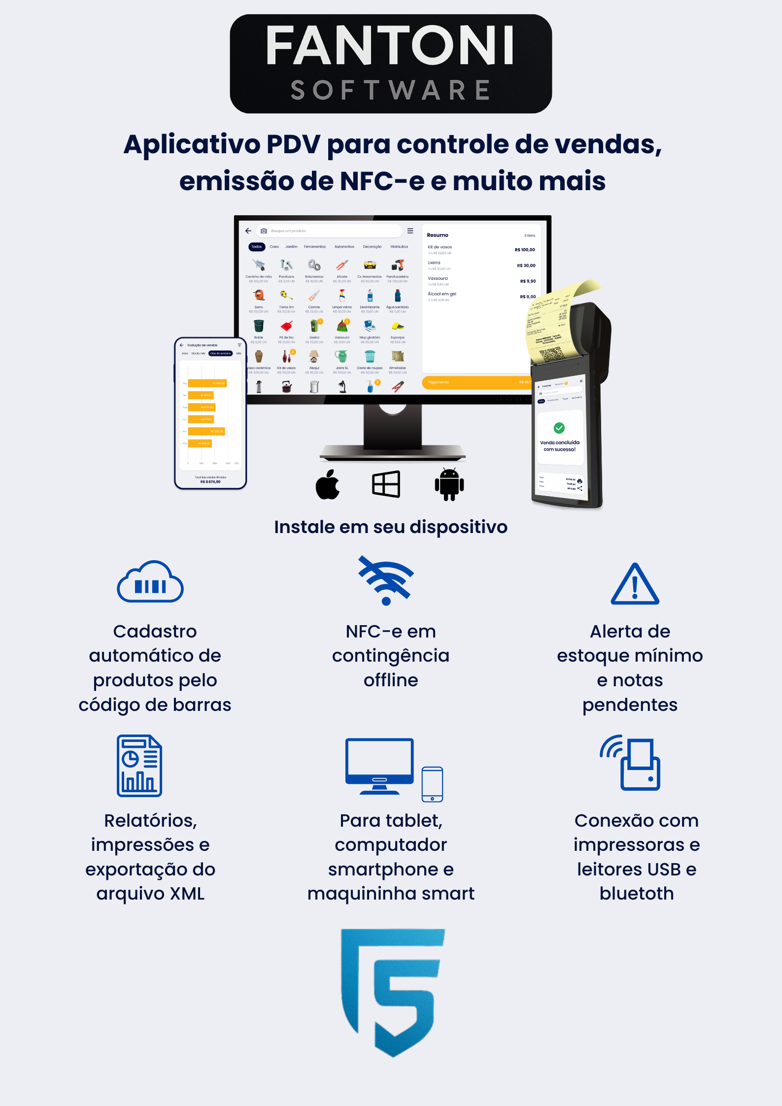 Fantoni PDV — Recursos completos