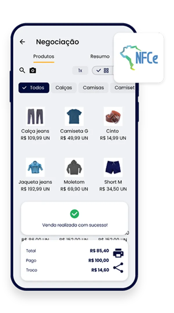 Emissão de NFC-e e NF-e — Fantoni PDV